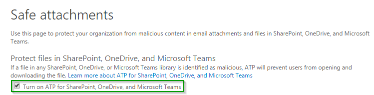 O365 Safe Attachments