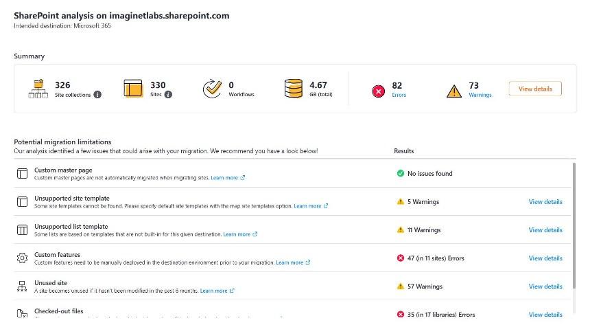 Imaginet SharePoint Content Migration on premise to online